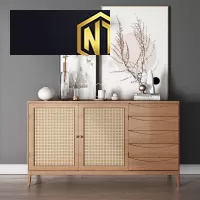 TỦ ĐỰNG ĐỒ NGỌC THỊNH GỖ SỒI SÁNG
